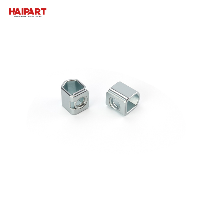 Stamping process for mild steel terminals