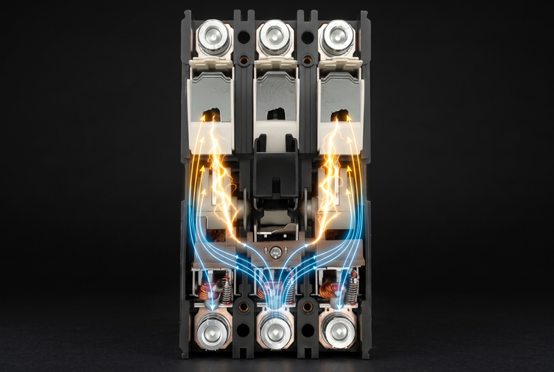 Internal structure and arc extinguishing principle of the DC circuit breaker.jpg