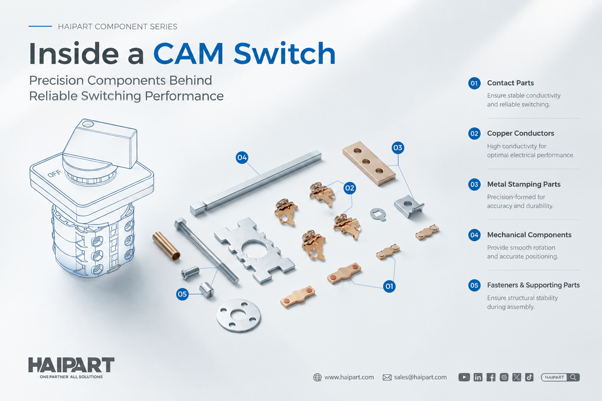CAM Switch Internal Components | Precision Parts Manufacturer | HAIPART