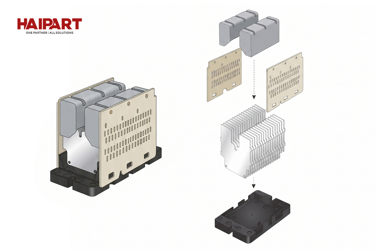ACB arc chamber components splitter plates arc runner insulation housing