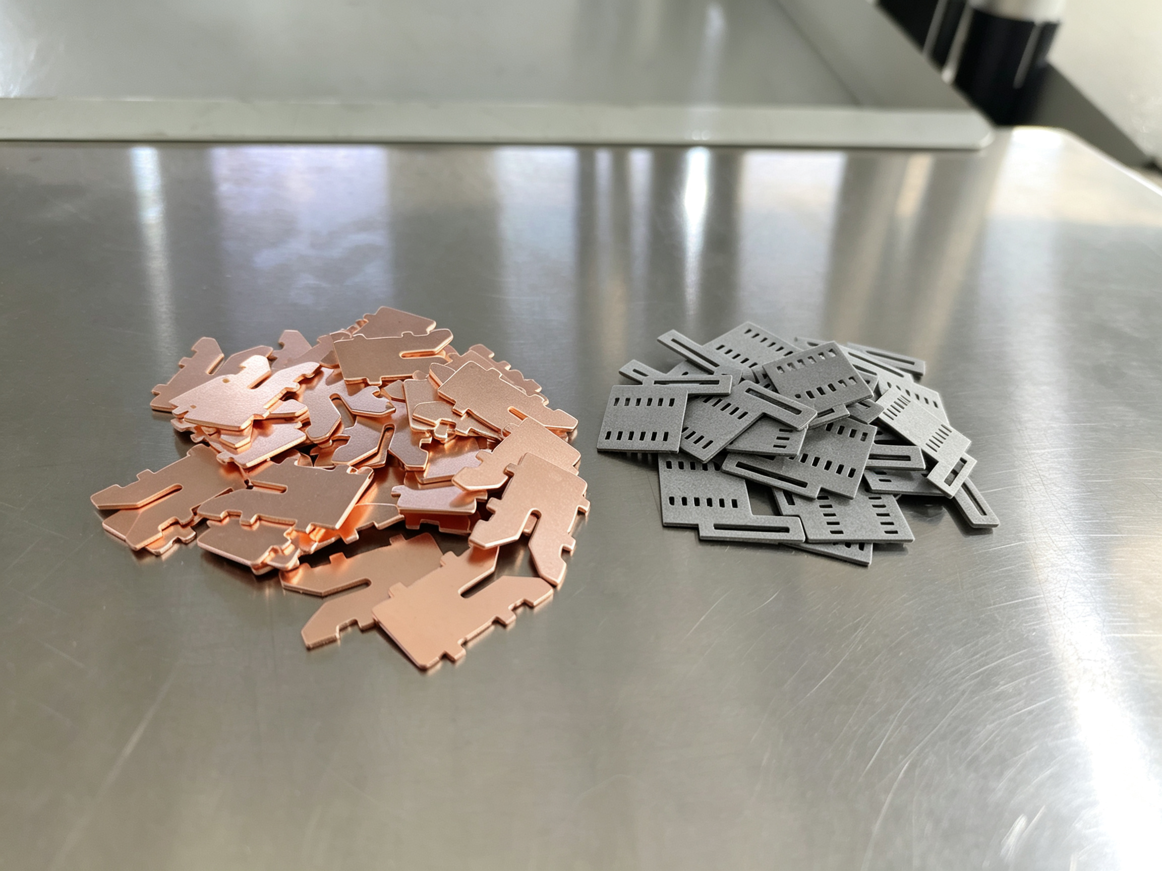 Arc Chute metal splitter plates and vulcanized fiber insulation material