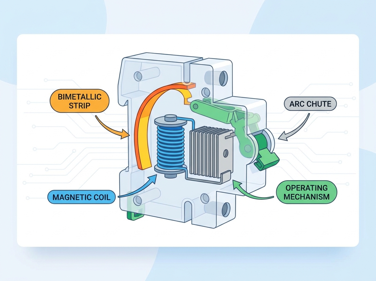 MCB Internal Parts Breakdown